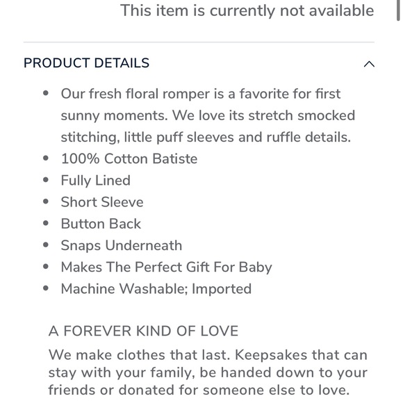 Janie & Jack - the lily smocked baby romper - Picture 6 of 6